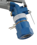 Close-up of 1 Inch Zinc Alloy Agriculture Spray Gun For Large Area Irrigation, showing connection joint and nozzle detail.