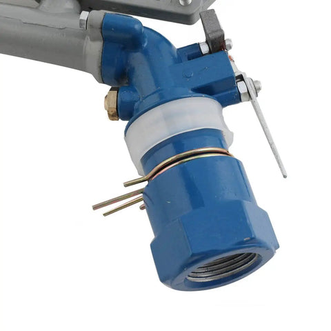 Close-up of 1 Inch Zinc Alloy Agriculture Spray Gun For Large Area Irrigation, showing connection joint and nozzle detail.