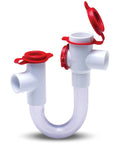 EZ Trap 83113 Trap Kit No Brush Low Fuss Upkeep For HVAC Three Quarter Inch Thin Wall PVC with red caps for cleanout
