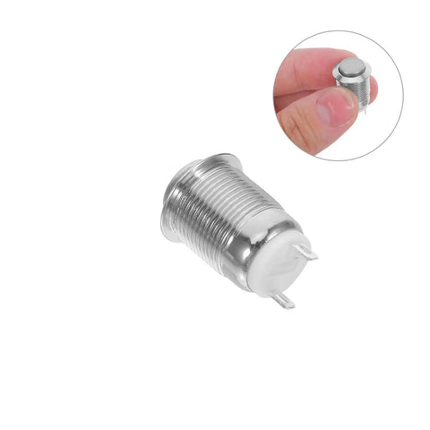 20 Pack Self Locking Push Button Switch Kit No Frills With Metal Button Panel Mount Ignition Starter For Auto And Industrial Use Heatproof Electrical Control Replacement Safe Durable Easy To Wire, metal panel mount switch