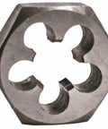 3/4-16 NF Hex Die With Precision Cut External Threads For Pro Grade Precision Machining And Clean Taps, Heat Treated High Carbon Alloy Steel