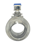 Front view of 2 Inch Stainless Steel Ball Valve, Male To Female NPT, Full Port, S304, Beefy Heavy Duty For Water Oil Gas, 1000 WOG