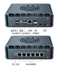 Intel Core i7-1195G7 Mini PC With Blazing DDR4 RAM, M.2 Storage Flex, Dual LAN Connect, showing ports and ventilation design.