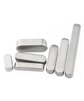 Assorted sizes of 4mm Round End Feather Key for Drive Shafts, 25mm Length, A2 304 Stainless Steel Industrial Parallel Key