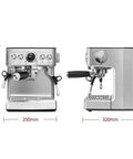Pro Grade Fully Automatic Espresso Coffee Machine For Home And Office Versatile Stainless Steel Panel dimensions view.