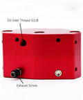 Dope High Precision Hydraulic Disc Brake Calipers For CNC Turning And Milling, Compound Tool Spindle With Air Cylinders, red body, oil inlet thread G1/8