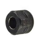 Dead On Accuracy Balanced Metal Collet Clamping Nut 20mm By 27mm For Cnc Lathes shown from side angle, highlighting steel construction.