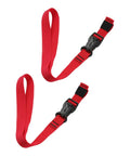 Red Beefy Outdoor Nylon Luggage Straps With Quick Release Buckle 1.5m Heavy Duty Camping Tie Down Straps For Securing Gear