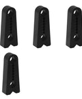 Tight 4 Piece Car Door Lock Covers Silences Rattling Clunks Smoothly Doubles As Shock Absorber Bumpers Matte Black design.