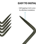 Step-Up Tree Step for Hunting Durable Slip-Resistant Tool-Free Install 4-Inch Step Area Supports Up to 750 Lbs Single Step Platform for Tree Stand Use Heavy-Duty One Size Pack of 1 with self-tapping screw