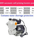 No Hassle Heavy Duty Submersible Sump Pump With Self Priming Action And Automatic Shutoff For Basement And Farm Drainage Smooth Operator On Wet Spots 220 Volt Electric Motor, 688W booster pump with water shortage protection.