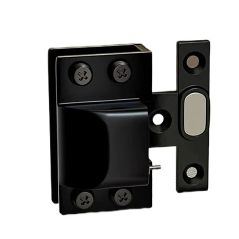 Rock Solid Brushed Steel Hydraulic Glass Door Hinge Dead Quiet Self Closing System Bulletproof Hardware showing a close-up of the hinge mechanism.
