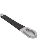 Heavy Duty Steel Wrench To Knock Loose Stubborn Wing Nuts Without A Sweat Fits Sku 16741 Compact silver tool with black grip.