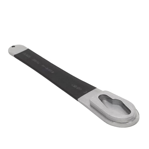 Heavy Duty Steel Wrench To Knock Loose Stubborn Wing Nuts Without A Sweat Fits Sku 16741 Compact silver tool with black grip.