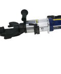 Portable Electric Rebar Bender Machine Nrb-22 Steel Bar Bending Tool with thickened hook for secure use and auxiliary handle.