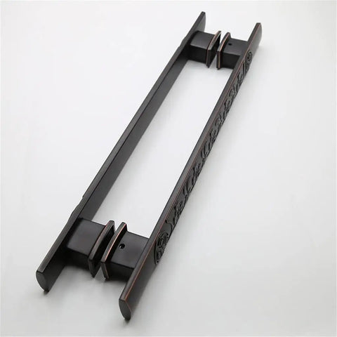 Dope Black Antique Glass Knob Door Handle And Barn Pull For Wood Doors Closets Cabinets And Drawers European Style