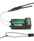 Flysky FS IA6B 6 Channel 2.4GHz AFHDS 2A Receiver with wires and connector, compatible with I4 I6 I6S I6X I10 transmitters