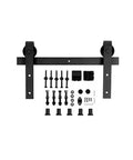 Heavy Duty Barn Door Track Kit With Hook Hanger And Smooth Guide Rail Roller System Rust Resistant Sliding Door Hardware Set With Full Accessories Built To Last And Easy Install For Home Projects 1.83m Package A