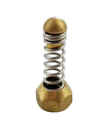2 Pieces Sewer Jetting Nozzle Set With Spring Head For Drain And Pipe Cleaning, Stainless Steel, Rust Resistant, G1 8 Female Thread, 3 Rear Holes And 1 Forward Hole, Flexible Spring, Ideal Pressure Washer Spare Part brass spring nozzle