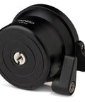 Smooth Camera Leveling Base For Universal Tripods And Video Heads featuring an easy turn dial and secure lock knob, compact design.