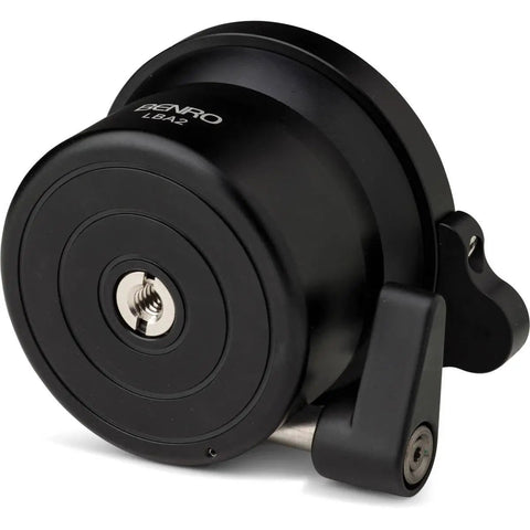 Smooth Camera Leveling Base For Universal Tripods And Video Heads featuring an easy turn dial and secure lock knob, compact design.
