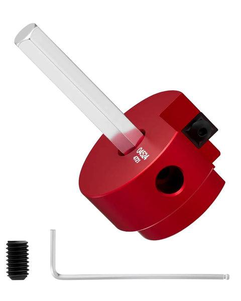 Red 1-1/2 Inch PVC Pipe Reamer And Fitting Saver For SCH40 ABS CPVC Pipes, DIY friendly, with Allen wrench and drill fitment
