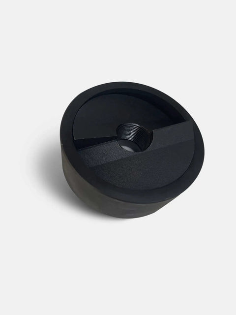 2 Inch Conduit Punch and Die Set for Hydraulic Knockout Driver, 2.42 Inch Actual Hole Size, shown in threaded black steel