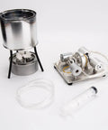 DIY Steam Engine Model Kit With Boiler Syringe Alcohol Burner And Electric Generator For Hands On STEM Experiments Build Your Own Real Power System At Home For Makers, metal parts and tubing