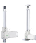 Heavy Duty 12V Electric Linear Actuator With 3000N And 2000N Force Options, 150mm To 250mm Stroke, Smooth Precise Motion For Industrial Automation And DIY Projects, white metal unit with mounting brackets