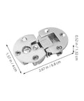 Adjustable 90 Degree Hidden Concealed Cabinet Door Hinges Set For Flush Mount Kitchen Cupboard Doors And Tables with measurements
