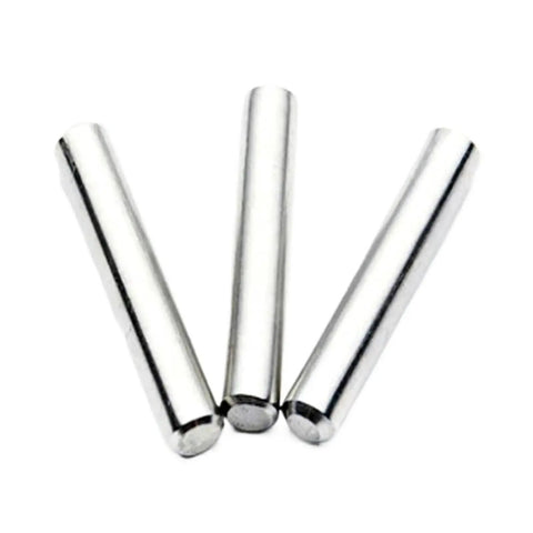 Top view of three Single M4 Dowel Pin 50mm 55mm 60mm 82mm Quenched And Hardened Steel Cylindrical Roll Pin For Precise Alignment And Fixed Location