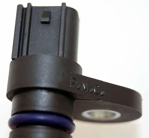 OEM Camshaft Position Sensor Replacement For Smooth Engine Timing, Plug In Drop In Sensor, Factory Quality Part For Reliable Start Up And Peak Performance, Easy Install, Compatible With Many Vehicles, black plastic cam sensor with mounting tab