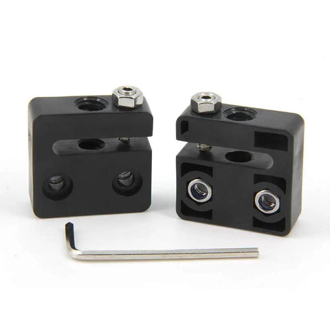2 Pack Anti Backlash Nut Block for 8mm Leadscrew, 2mm Pitch, 2mm Lead, POM Screw Nut with recessed screw holes and wrench