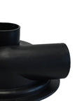 Heavy Duty Cyclone Dust Separator Filter For Vacuum Cleaners DIY Workshop Collection System 7.76 Inch Black connector with smooth finish.