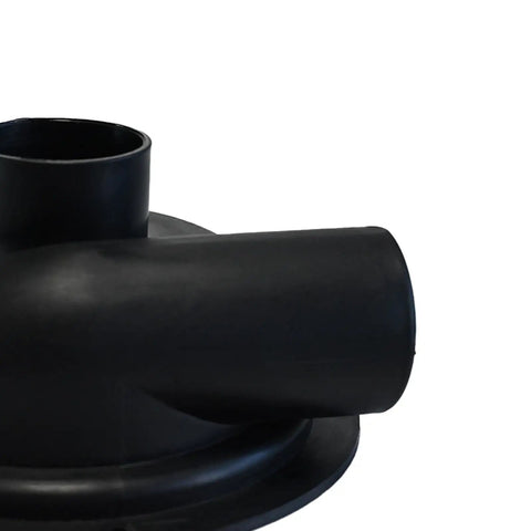 Heavy Duty Cyclone Dust Separator Filter For Vacuum Cleaners DIY Workshop Collection System 7.76 Inch Black connector with smooth finish.