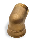 Brass 90-degree elbow pipe fitting, 3/4 in male to 3/4 in female, repair use