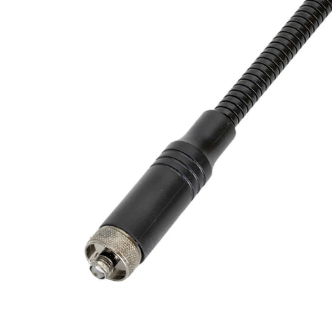Close-up of connector on Beefy Dual Band Ham Radio Antenna For VHF UHF 136 To 174 MHz And 400 To 470 MHz High Gain.