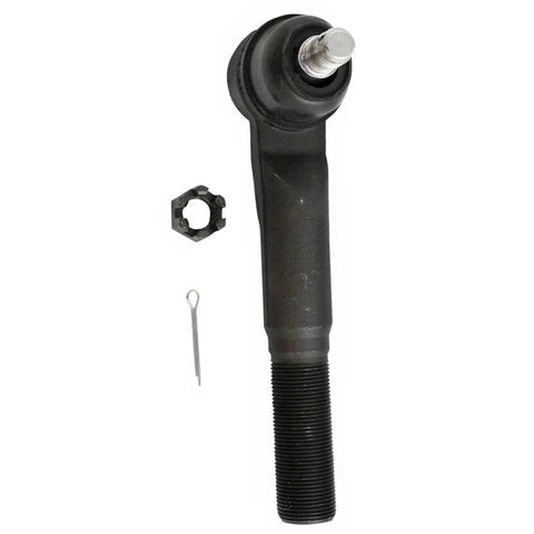 Dodge Ram 2500 4WD Front Drag Link Kit 3 Piece Replacement For 2008 To 2010 Models, Heavy Duty Steering Linkage With Pitman Arm And Inner Tie Rod showing drag link end with sleeve and cotter pin