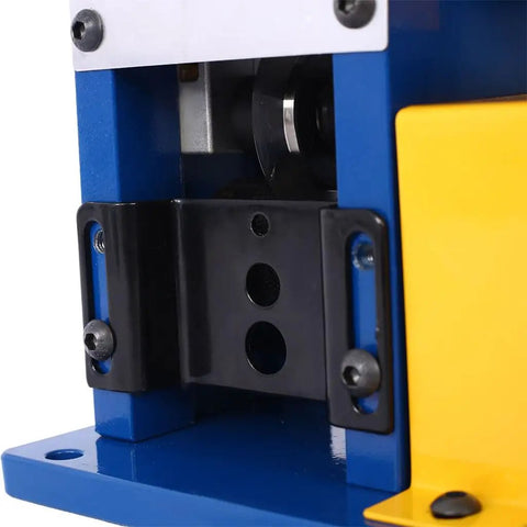 Close-up view of the interior components of Top Pick Electric Wire Stripping Machine 180 Watt Auto Copper Cable Peeler.