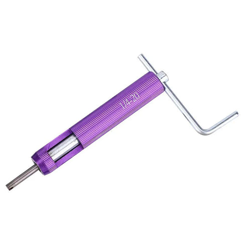 Thread Repair Insert Kit 4 20 UNC System 12 Pack Wire Screw Sleeve Pro Grade Heavy Duty tool with purple handle