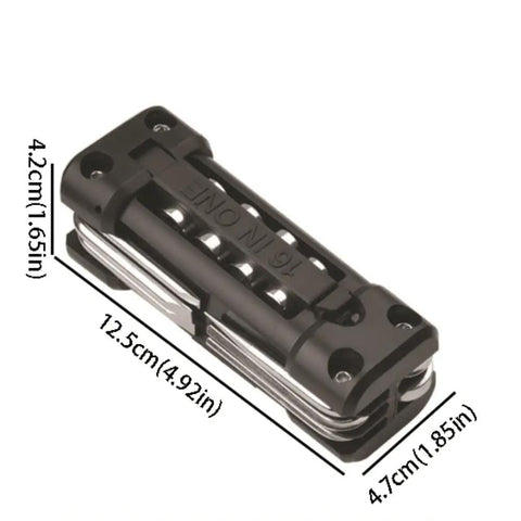 Camping And Cycling Chain Tool Kit For On The Go Repairs Carbon Steel Waterproof And Rustproof Portable 365g Black Survival Gear