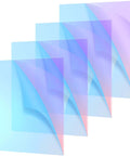 Kathfly acrylic AB sheets, 8 x 12 in, 1 mm, 4-pack, iridescent translucent rainbow, front view
