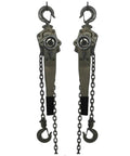 Manual Lever Chain Hoist A Heavy-Duty Workhorse 0.75 Ton Ratchet Puller with stainless steel chain and hooks.