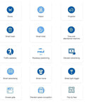 Grid of icons representing applications for Do It All LiDAR Sensor Kit, including drones, robots, smart home, and smart trash.