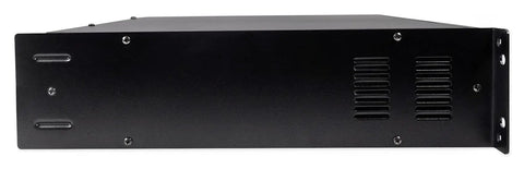 Side view of 350W 6 Zone 70V Commercial Amplifier With Bluetooth USB Optical And Rack Mount For Restaurants And Offices