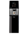 Touchless Beverage Dispenser For Espresso Tea And Hot Chocolate With Bean To Cup Brewing, features a sleek design and a backlit screen.