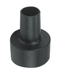 Five piece vacuum hose adapter set black PP connector, compatible with most vacuums for dust collection systems.