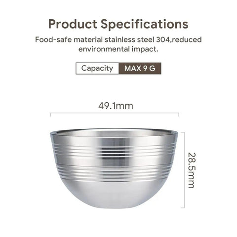 Stainless Steel Reusable Coffee Pods Compatible With Vertuo Next Empty Aluminum Pods product specifications and dimensions