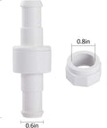 Pool Cleaner Feed Hose Swivel Replacement 3 Pack Fits Pentair Legend Letro Platinum And Kreepy Krauly Cleaners, No Drama Install, Works With JV105 LL105 LL105PM LL105PMT, Durable Fit, white plastic swivel, 3.6in
