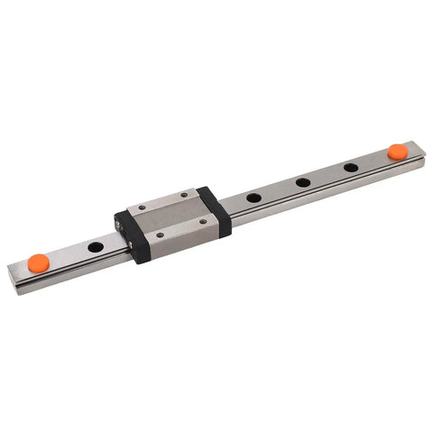 Smooth Linear Motion Rail With Slide Block 200mm For 3D Printers And CNC Machines, Steel Guide Rail With Low Noise, Pro Grade High Precision Bearing System For Quiet, Ultra Smooth Movement And Easy Automatic Alignment. 200mm steel linear rail with slide block